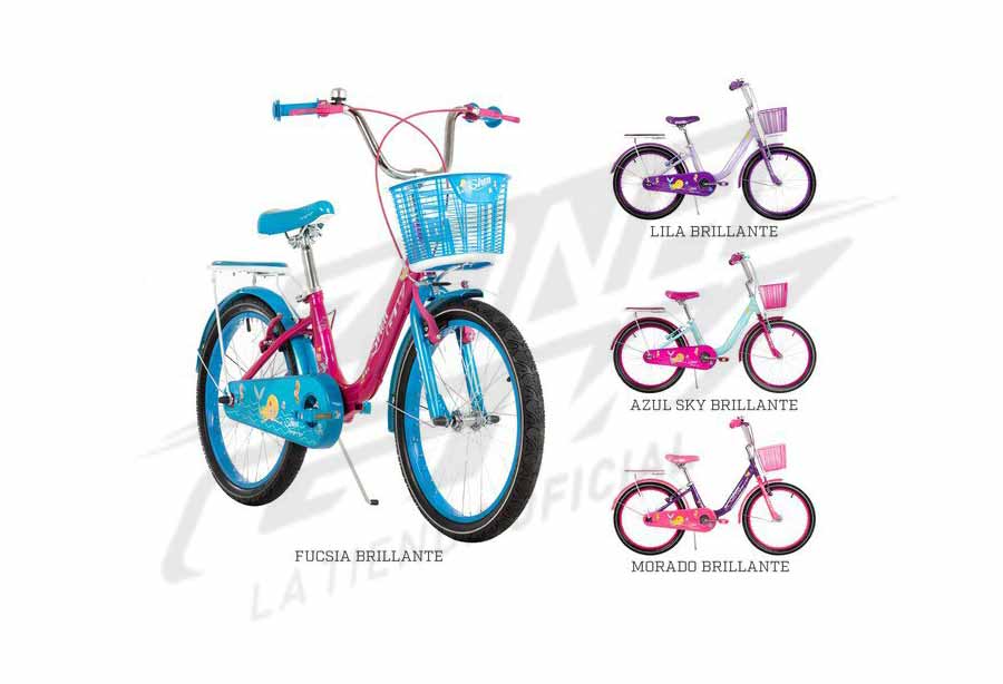 Bicicleta Niña Rin 20 X 2 Sin Cambios - Rosado