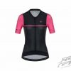 CAMISETA GW MUJER FLAMMA MANGA CORTA NEGRO FUCSIA